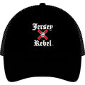 Jersey Rebel – Skull & Red X Trucker Cap