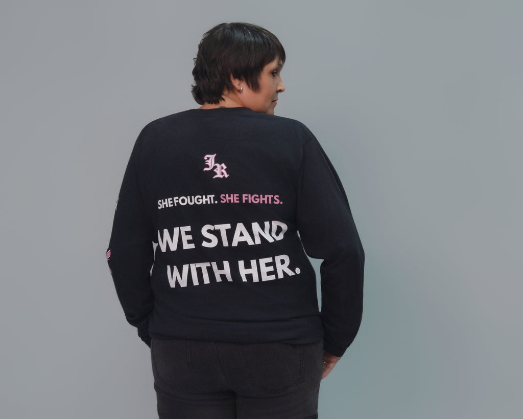 Breast Cancer Awareness Month Fighter Long Sleeve Tee