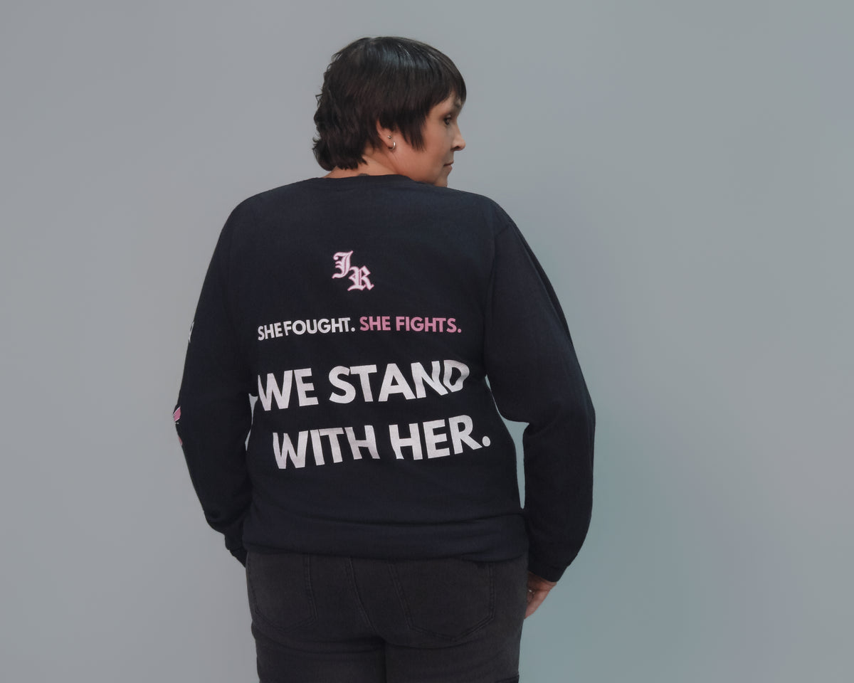 Breast Cancer Awareness Month Fighter Long Sleeve Tee