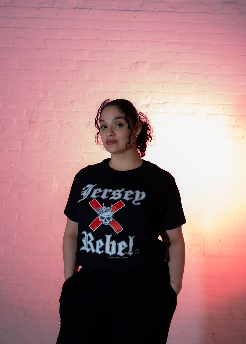 Jersey Rebel – Skull Design Tee