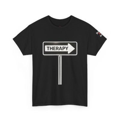 Jersey Rebel – Therapy Road Sign Men's Mental Health Month Tee