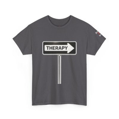 Jersey Rebel – Therapy Road Sign Men's Mental Health Month Tee